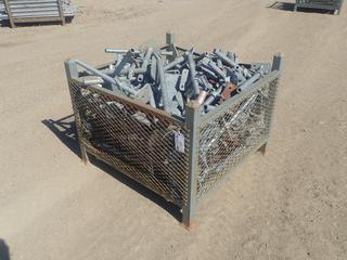 44in X 44in X 34in Storage Crate C/w Qty Of Scaffold Base Jacks