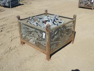 44in X 44in X 34in Storage Crate C/w Qty Of Scaffold Base Jacks