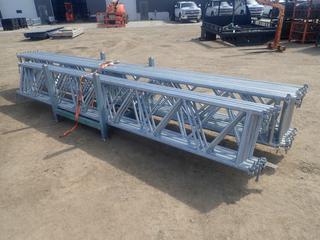 Qty Of (9) 5.18-Meter Scaffold Lattice Girders C/w (5) 4.27-Meter Scafflold Lattice Girders