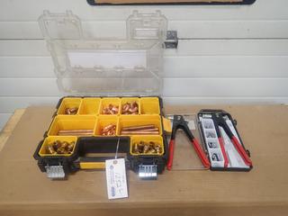 7 1/2in X 14in X 4 1/2in Dewalt Deep Pro Organizer C/w Incomplete Rivet Nut Tool Kit And Extra Riveting Tool