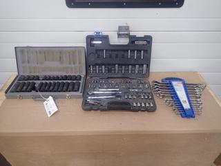 (2) Incomplete Socket Sets C/w Incomplete Combination Wrench Set