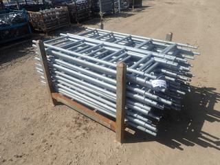 44in X 44in X 34in Storage Rack C/w Qty Of Approx. (48) 1.52-Meter Scaffold Ladders