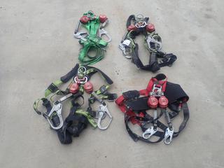 Qty Of (4) Harnesses C/w (8) 6ft Personal Fall Limiters