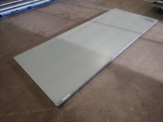 (2) Sheets Of 10ft X 4ft 14-Ga Satin Finish C/w 10ft X 4ft Insulated Pallet