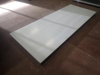 (2) Sheets Of 10ft X 4ft 1/8in Aluminum C/w 10ft X 4ft Insulated Foam Pallet