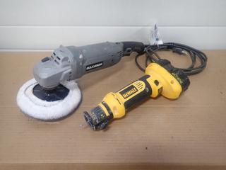 Maximum 7in 120V Heavy Duty Polisher/Sander C/w Dewalt DC550 18V Cut-Out Tool And (1) Battery