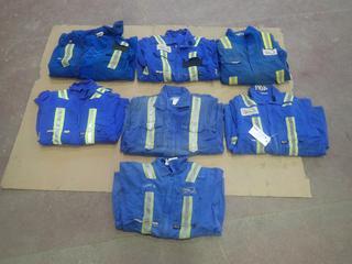 Qty Of (4) Pairs Of Size 40R And (3) 40T Coveralls