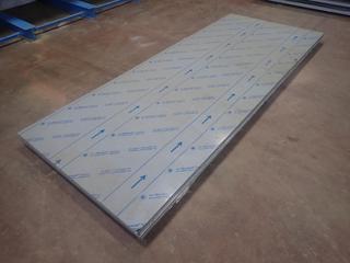 Qty Of (10) Sheets Of 10ft X 4ft 0.125in Stainless Brush Finish