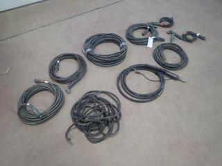 Qty Of Welding Cables, Ground Cable, Electrode Holders And Bernard MIG Gun w/ Cable