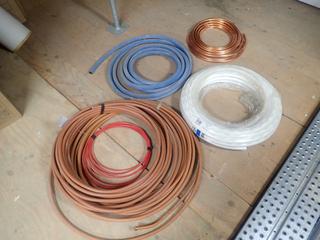 Qty Of Ipex Plastic Tubing C/w Pex 3/4in X 100ft Tubing And 1/2in Copper Tubing