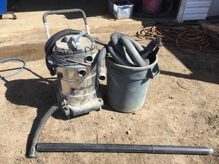 Maximum 6.5hp 35L Stainless Steel Wet/Dry Vac with Bin of Accessories