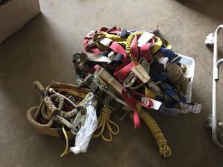 Quantity of Assorted Fall Arrest, Straps, Rope, Etc