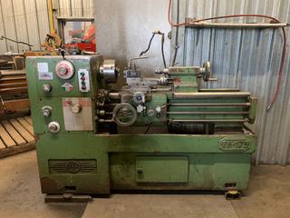 PBR TM-175 Lathe with 1-1/2in Spindle Bore, 8in 3-Jaw Chuck, 4ft Bed, 550V, 7.3A, 60Hz, 3PH, S/N 107337 *Note - Exceeds Lift Capacity, Buyer Responsible for Removal*