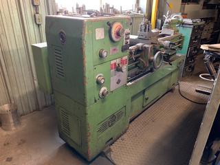 PBR TM-175 Lathe with 1-1/2in Spindle Bore, 8in 3-Jaw Chuck, 58in Bed, 550V, 6.5A, 60Hz, 3PH, S/N 127216 *Note - Exceeds Lift Capacity, Buyer Responsible for Removal*