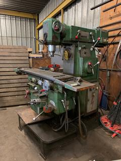 Correa F2UA Universal Milling Machine, S/N 5102525 *Note - Exceeds Lift Capacity, Buyer Responsible for Removal*