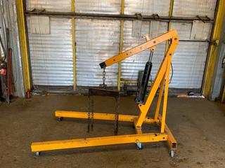 ITC 2-Ton Engine Hoist, Boom Length 38-1/2in - 59-1/2in, Height 73in - 88in