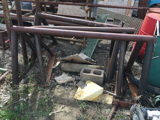 (3) 64in x 36in Pipe Stands