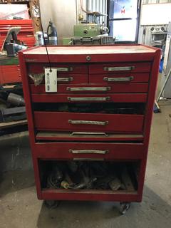 9-Drawer Rolling Tool Chest c/w Contents, Missing Drawers, 27in x 18in x 42in