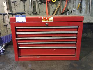5-Drawer Tool Boc c/w Contents, 26in x 12in x 17-1/2in