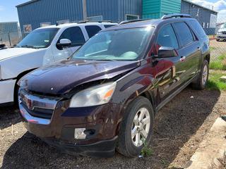 2008 Saturn Outlook XE AWD 6-Cylinder 3.6L Automatic P255/65R18 Tires, Unknown Km's, VIN 5GZEV13748J121737 *Note: Requires Repair*