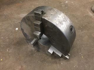 12-1/2in 3-Jaw Lathe Chuck, 4in Spindle Bore