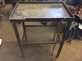 Steel Table, 29in x 20in x 38in