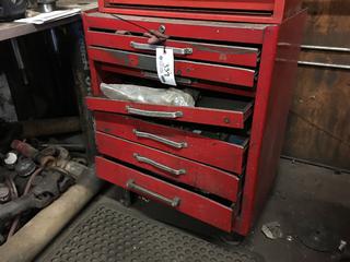 7-Drawer Rolling Tool Chest c/w Contents, Missing Drawer, 27in x 18in x 33-1/2in