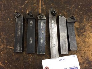 (6) Assorted 1in Indexable Lathe Tools