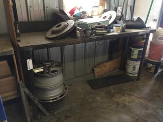 Steel Work Table, 7ft x 25in x 41in