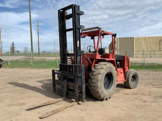 Load Lifter 2214-8 8,000 LB Rough Terrain Forklift, 4-Cyl Diesel, 4 Speed Shuttle Shift, 3 Stage Mast, 48in Forks, Showing 6,371 Hours, S/N 1209 