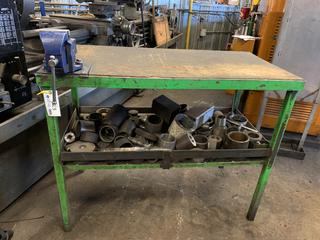 Steel Shop Table with 3in Vise, 48in x 24in x 38in