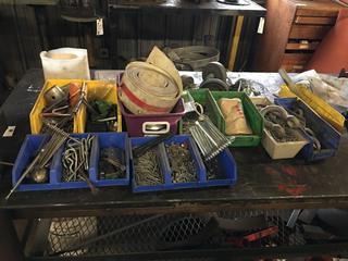 Quantity of Assorted Hardware c/w Cotter Pins, Washers, Jigsaw Blades, Etc