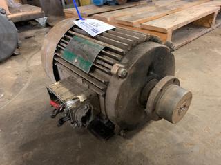 Lincoln 5hp Electric Motor, 230/460V, 13/6A, 60Hz, 3-Phase