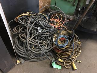 Quantity of Assorted Power/Extension Cords