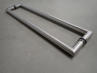 (3) 24 In. Brushed Stainless Back-To-Back Door Pulls, No. MH24X24BS.