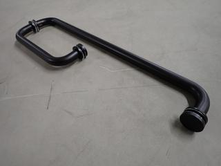 (5) 18 In. Oiled Bronze Pull/Towel Bar Combos.