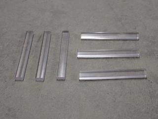 (3) Boxes of CRL 1/8 x 1/4 x 2 In. Clear Plastic Setting Blocks, Approx. 1000pc Per Box.