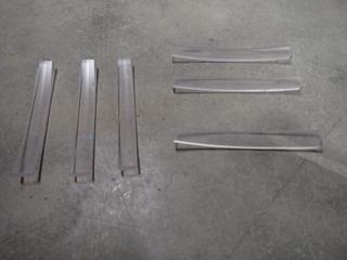 (3) Boxes of CRL 1/4 x 1/4 x 2 In. Clear Plastic Setting Blocks, Approx. 1000pc Per Box.
