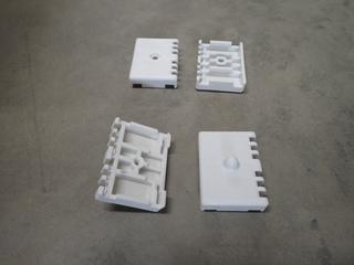 (3) Boxes of Freeslide Wall Brackets & (1) Box of Joiner Plates, 100pc Per Box.