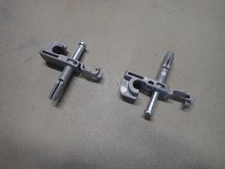 (2) Boxes of 1/2 In. Back Wall Clips, Approx. 1000 Per Box.