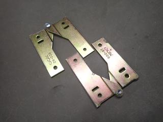 (2) Boxes of COX Connector Hinges & (1) Box of Top/Bottom Hinges, 50 Pairs Per Box.