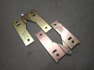 (2) Boxes of COX Connector Hinges & (1) Box of Top/Bottom Hinges, 50 Pairs Per Box.