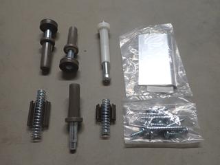 Assorted Roller Brackets, Bi-Fold Door Hardware & 1/4 In Spearpoint Tile Brill Bit.