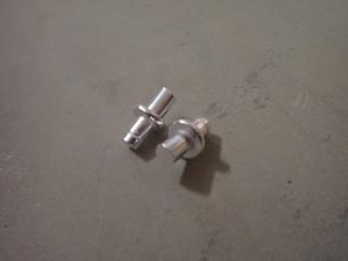 (4) Boxes of Aluminum Hinge Pins with Collar, Approx. 4800 Per Box.