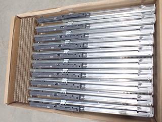 (3) Boxes of Hettich Quadro V6 Silent System Slides, No. 9047666, Approx. 20 Per Box.