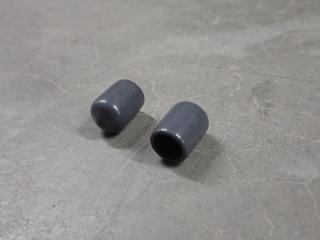 (2) Boxes of Grey Shelf Caps, Approx. 20,000 Per Box.