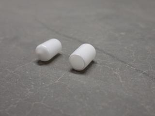 (2) Boxes of Grey & White Shelf Caps.