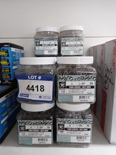 (8) Containers of 1 3/4 In. Wood Screws.