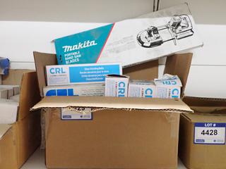 Assorted Sanding Belts & Band Saw Blades.