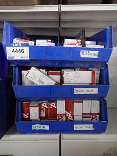 (3) Stackable Storage Bins c/w LED 12V Lights, LED 12V Transformer, Multi Transformer, 3-Way Distributor & Push Switches.